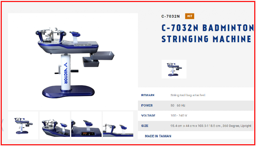 Máy Căng Vợt Điện Tử Victor C-7032N