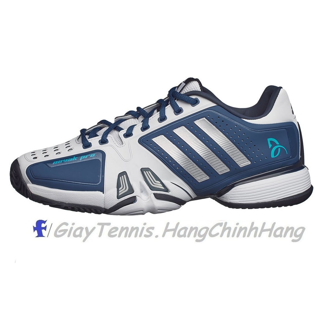 Giày Tennis Adidas Novak Pro 2016 Blue/White Chính Hãng | Trang Nguyên Sport