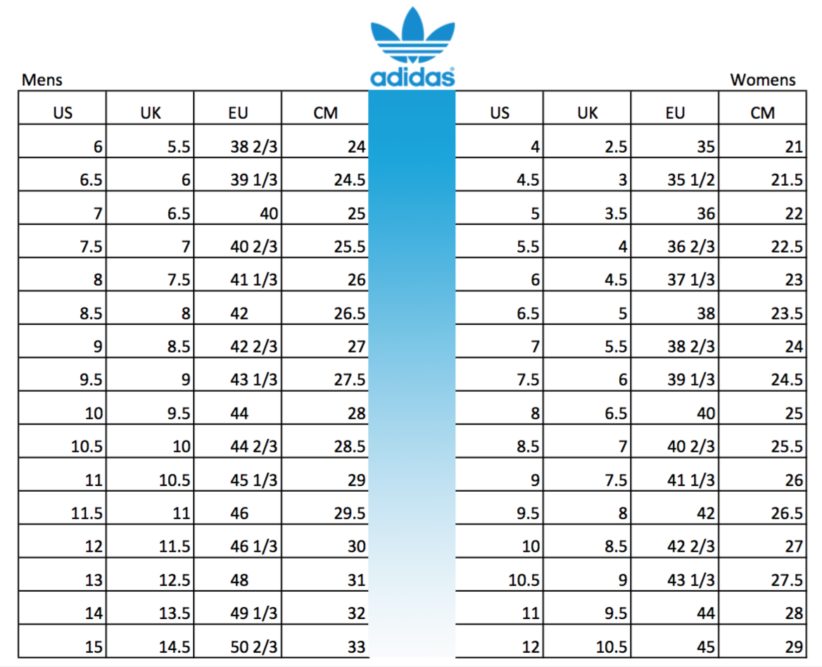 Nike Huarache Size Chart