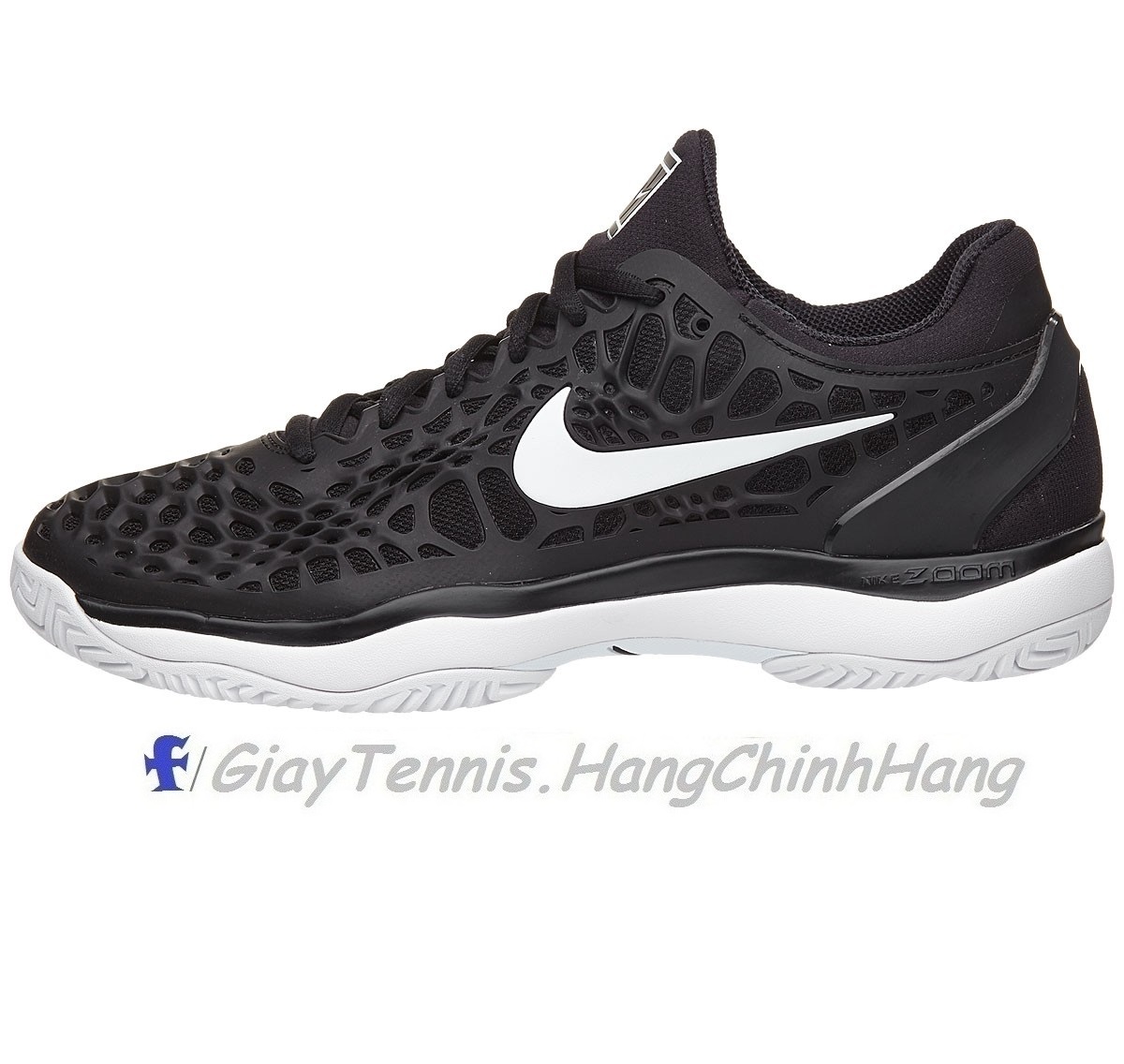Giày Tennis Nike Air Zoom Cage 3 Black/White 918193-010 | Trang Nguyên Sport