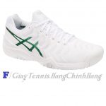 Giày Tennis Asics Gel Resolution 7 Novak White/Green 2018 E805N-100