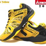 Giày Cầu Lông Kawasaki K076 ZigZag Vàng / Đen – Năm 2019