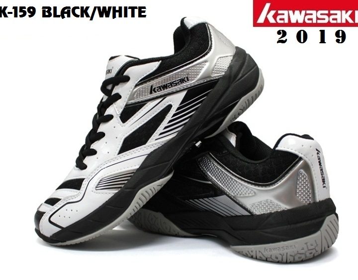 Giày Cầu Lông Kawasaki K159 Black/White – Năm 2019
