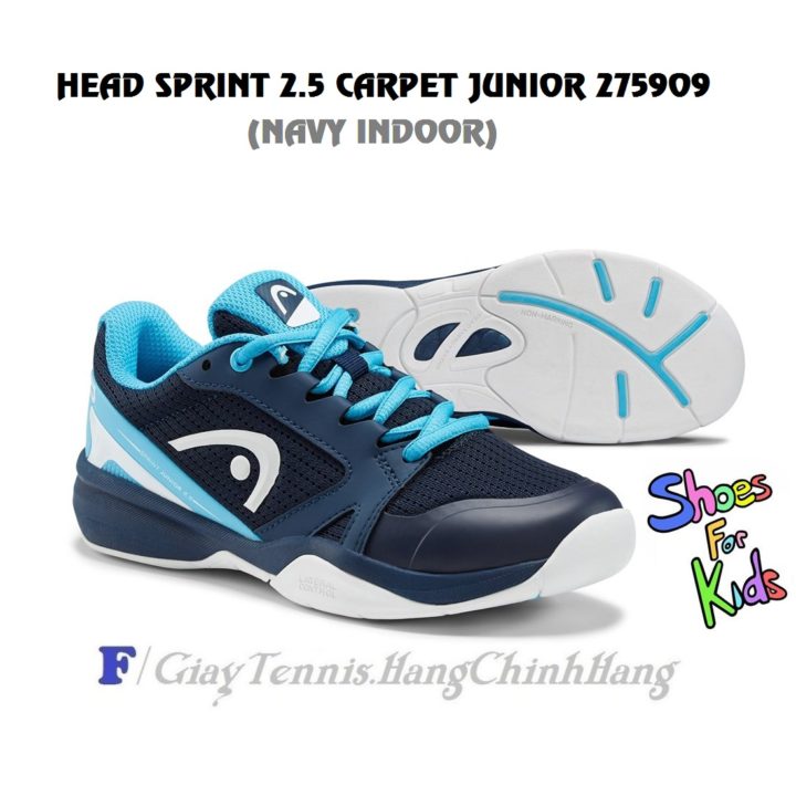 Giày Tennis Trẻ Em – Head Sprint 2.5 Carpet Junior 275909 (Navy Indoor)