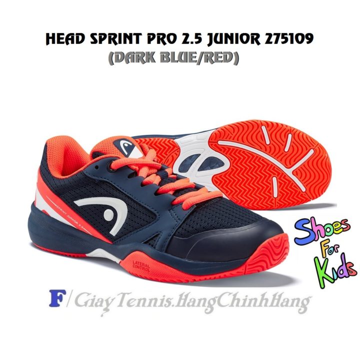 Giày Tennis Trẻ Em – Head Sprint Pro 2.5 Junior 275109 (Dark Blue/Red)