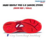 Giày Tennis Trẻ Em (KID) Head Revolt Pro 3.0 Junior (Neon Red / Chilli)
