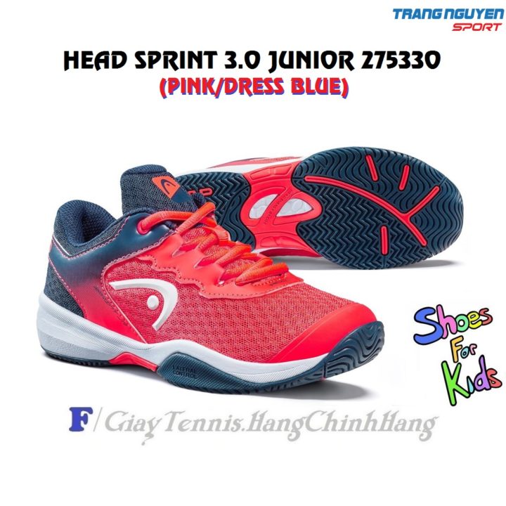 Giày Tennis Trẻ Em (KID) Head Sprint 3.0 Junior (Pink/Dress Blue)