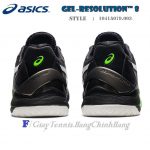 Giày Tennis Asics Gel Resolution 8 Black/Gecko Green Năm 2022 (1041A079.003)