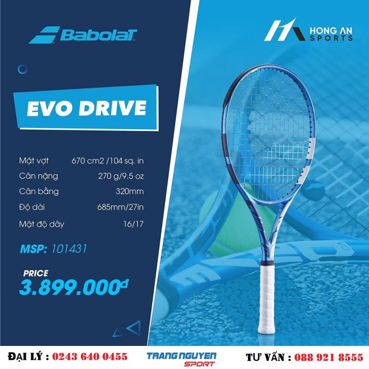 Vợt Tennis Babolat Evo Drive 2021 (270gr)